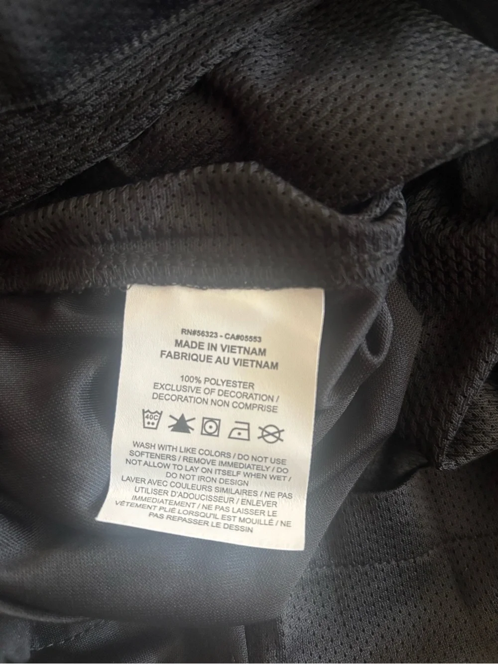 Nike Black Short-Sleeve Athletic Tee with Striped White Sleeves